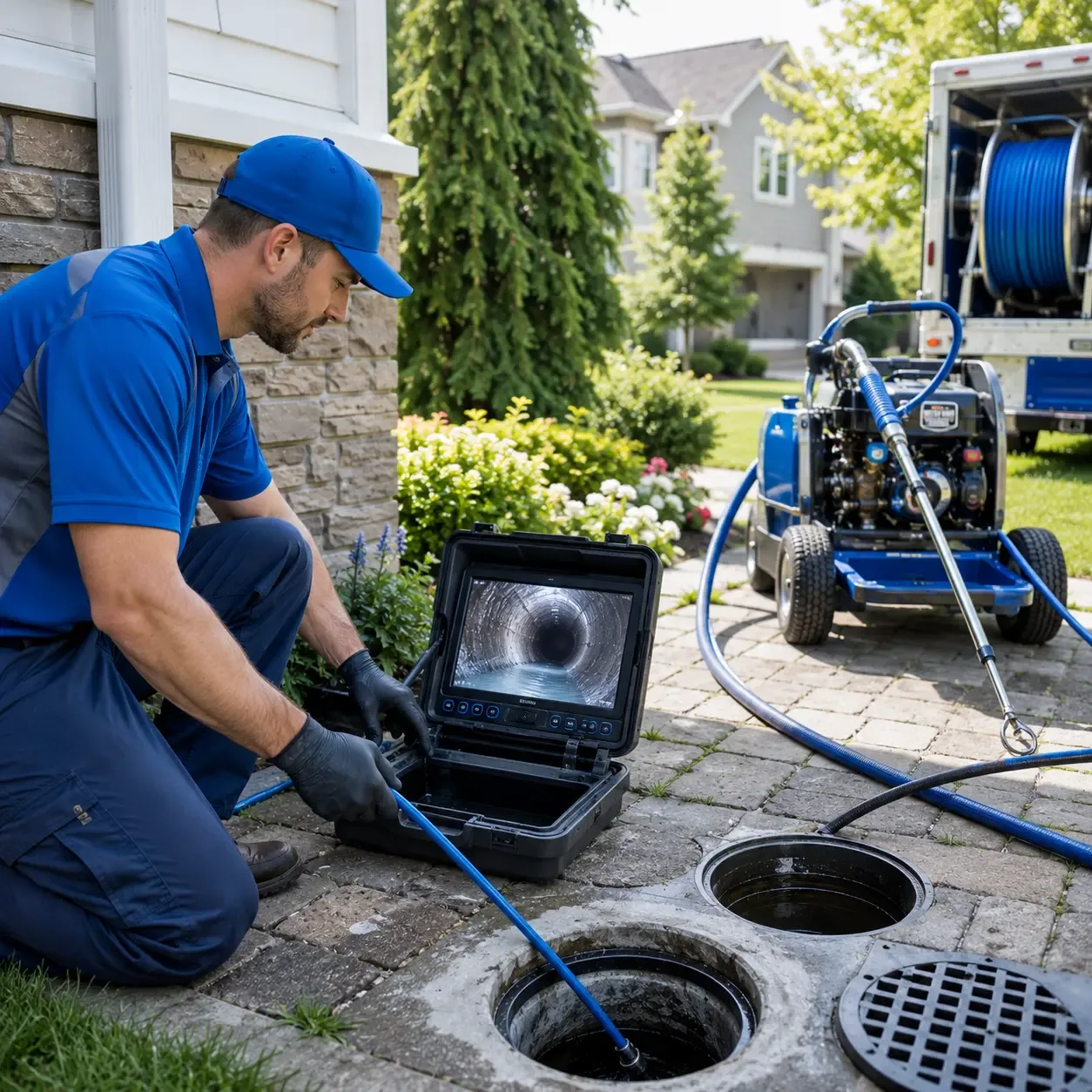 Outdoor drain cleaning professionals serving Ackerman, MS