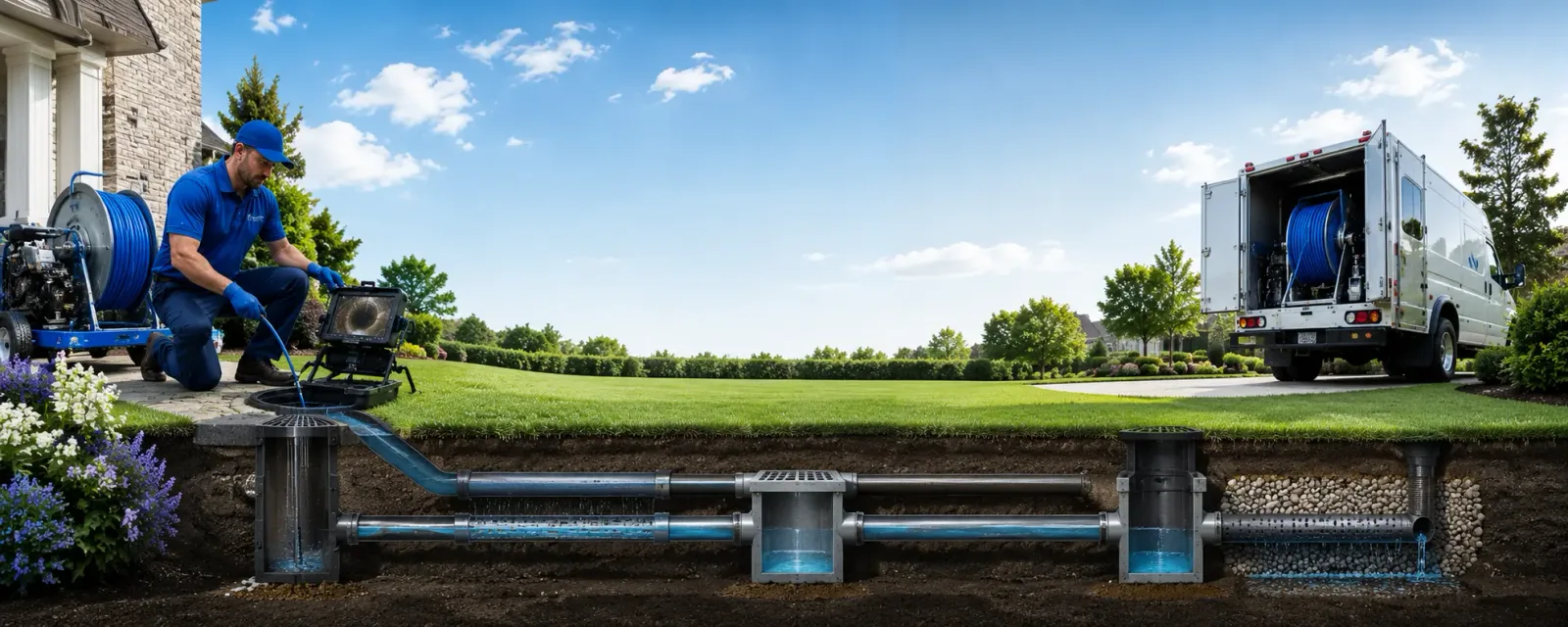 Outdoor drain cleaning information for Ackerman, MS